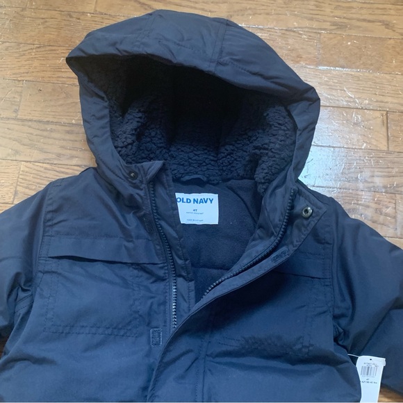 Old Navy Unisex Hooded Zip-Front Water-Resistant Jacket for Toddler 4T NEW!! - Picture 5 of 10